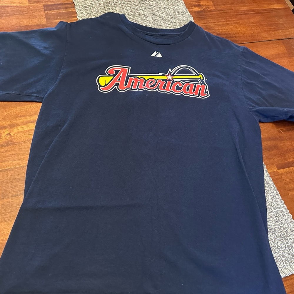 Majestic 2009 MLB American League All Star Game Navy Derek Jeter T-Shirt